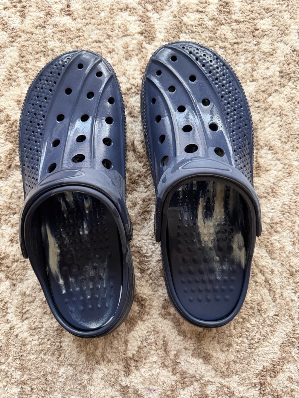 Men's Navy Slip-On Water-Resistant Clogs